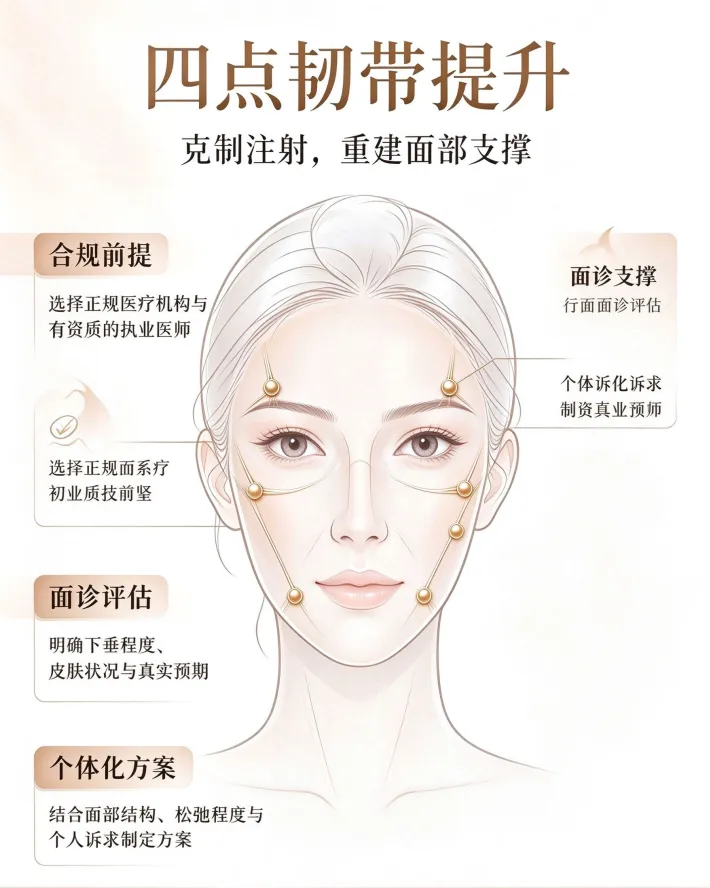 脸“垮”了，为什么光填充不够？——认识“四点韧带提升”